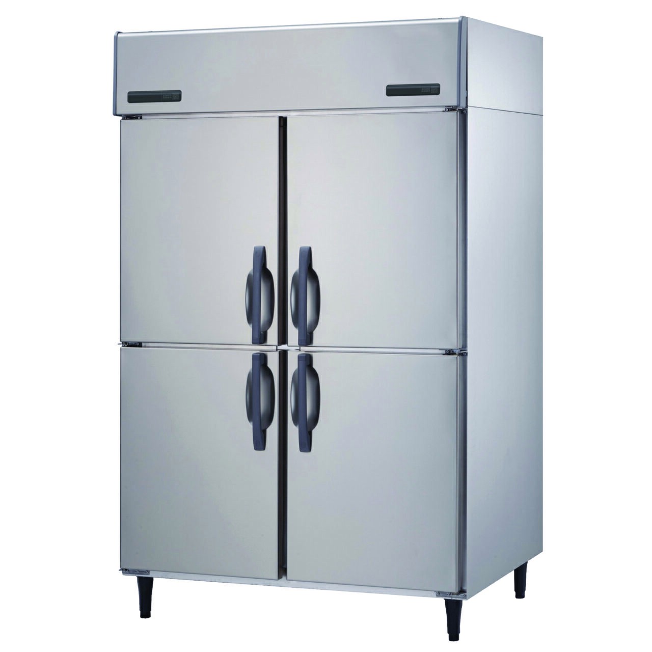 -22~-7℃/-6~12℃ Air Cooling 4 Solid Doors Dual Temperature Upright Reach-in Refrigerator Commercial Refrigerator