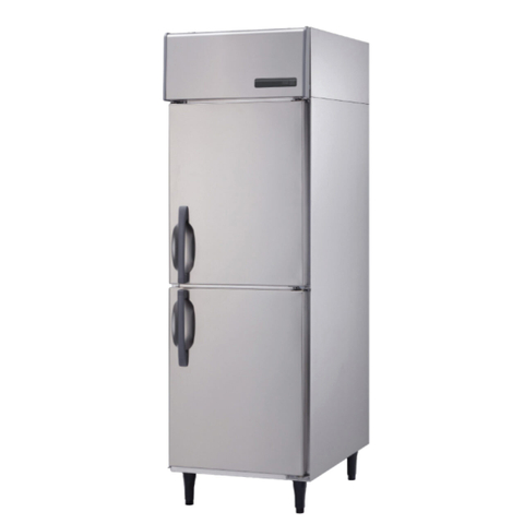 -6~12℃ Air Cooling 2 Solid Doors Upright Reach-in Refrigerator Commercial Refrigerator
