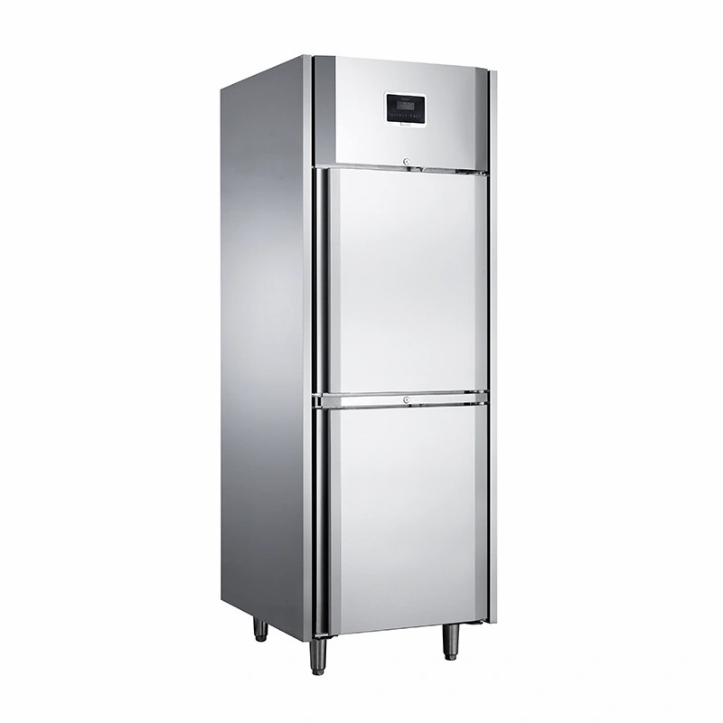-15~-5℃ Static Cooling 2 Solid Doors Upright Reach-in Refrigerator Commercial Refrigerator