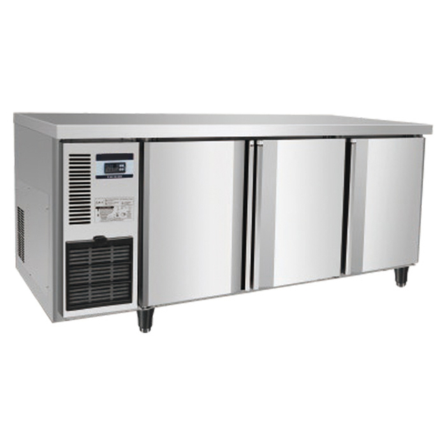 Commercial Stainless Steel Undercounter Worktop Refrigerator