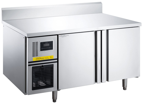 -15℃ To -5℃/-22℃ To -10℃ Air Cooling/Static Cooling 2 Solid Doors Under Counter with Backrest Refrigerator Commercial Refrigerator 