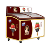 Commercial Curved Top Island Freezer for Ice Cream Display