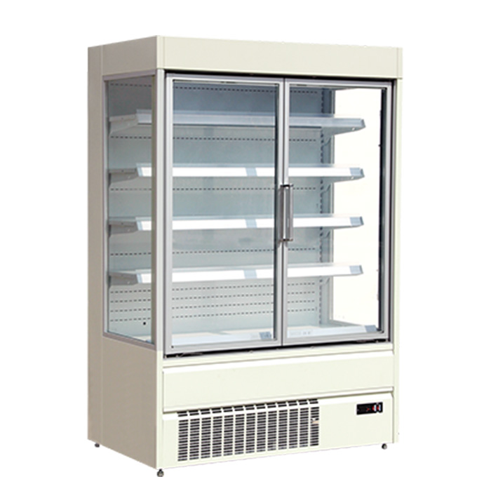 -1~5 Degree Glass Door Merchandiser Refrigerator with LED Lighting